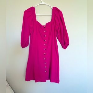 L Space hot pink dress size M